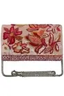America and Beyond Embellished Convertible Clutch w/ Strap Petal Pink