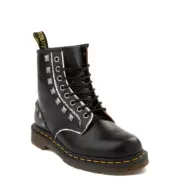 NEW Dr. Martens 1460 8-Eye Stud Black Women's Boots Shoes