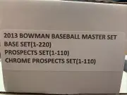 2013 BOWMAN CHROME(COMPLETE 440 CARD PROSPECT SET)CORREA/MIKE TROUT/JOSE ALTUVE
