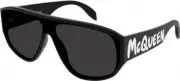 NEW Alexander McQueen AM 0386S Sunglasses 001 BLACK 100% AUTHENTIC