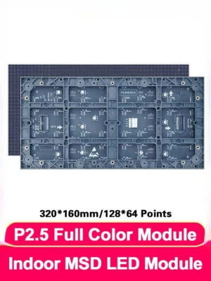 LED Panel P2.5 Full Color Video Wall HUB75 Module For LED Display Screen