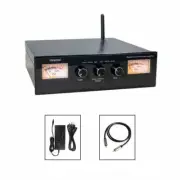 Bluetooth Power Amplifier HiFi Stereo Double VU Meter w/ Adapter Coaxial Cable