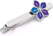 [WHIMSIMART] Tie bar Flower tie clip for man Clips Cufflinks set Business Tie Clips Wedding wear suit Clip man