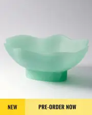 Maya Resin Footed Bowl - Mint
