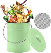 Compost Bin, Countertop Compost Bin with Lid, Kitchen Compost Container, Odorle