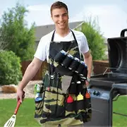 Beers Grill Sergeant BBQ Apron Green