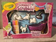 Crayola Scribble Scrubbies Tub Set (4 Pets), Washable Pet Care Toy