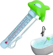 Pool Temperature Tester - Cartoon Pools Water Temperature Tester - Easy Read Shatter Resistant Bathtub Accessories for Kids Adults Baby