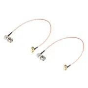 BNC Male Right Angle to SMA Male Right Angle RG316 Coax Cable 50 Ohm 1-feet 2pcs
