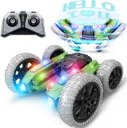 Light Up RC Stunt Car 4WD Remote Control Car 360 Flips Double-Sided Ro