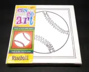 Kids Canvas Art Craft DIY Baseball NEW Painting
