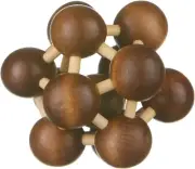 Atom 3D Wooden Puzzle Fridolin IQ-Test Brain Teaser New