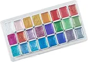 Pearlescent Watercolor Set | Professional Watercolor Paint | Solid Painting Set, Water Colors Paint Adult Set, Glitter Paint, Vibrant Colors, Long-Lasting Brilliance