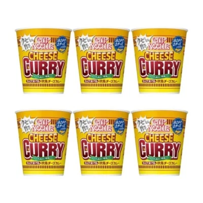 NISSIN Cup Noodle European Style Cheese Curry Instant Ramen 85g (Pack of 6)