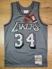 LA Lakers Shaquille O'Neal 34 METAL Swingman Jersey (S) by Mitchell & Ness (NEW)
