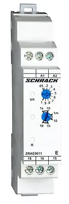 Timer single function ON-delay AMPARO, 24VAC/DC + 240VAC, 1C/O, 5A - ZRAE0011