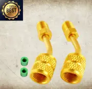 Adapter R410a 2PC for Mini Split HVAC System 5/16" Female Quick Couplers x 1/4"