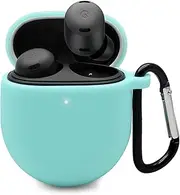[GIOPUEY] Cilicone Case Compatible with Google Pixel Buds Pro/Buds Pro 2, Ultra-thin soft Cover, Slim-Fit,Anti-Fall,Not Easy to Dirty - Green