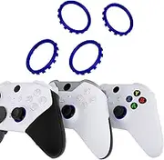 eXtremeRate Chrome Blue Custom Accent Rings for eXtremeRate ASR Version Shell for Xbox Series X/S Controller, Replacement Accessories for Xbox One Elite, Elite Series 2 Controller