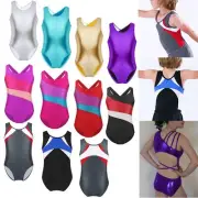 Girls Kids Sparkle Sleeveless Ballet Dance Gymnastic Leotards Dancewear Unitards