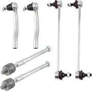 6X Inner Outer Tie Rods Front Sway Bar End Link Kit LH RH,Compatible with Acura MDX 2007-2013
