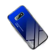 2 Pcs Shockproof Tempered Glass + TPU Case For Galaxy S10e(Black Blue)