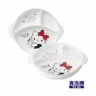Hello Kitty Lunch Plate with Rubber Feet, Deep Sides, Dishwasher Safe