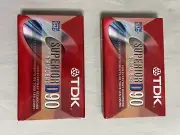 • 2 TDK D90 Superior Normal Bias Blank Audio Cassette Tapes