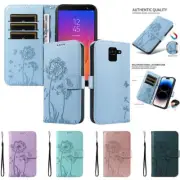 Luxury Dandelion Flower Wallet Cover Case For J6 J4 J3 J5 A40 A50 A70 A41 A10