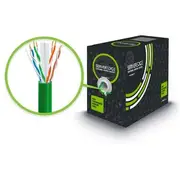 SERVEREDGE CAT6 305m Network Cable - UTP Solid PVC 23AWG - GREEN