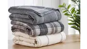 Bambi Australian Made Wool Check Blanket