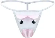 [Oludkeph] Men's Lingerie Panties Pink Cute Piggy Fine Tirm Bulge Pouch G-String Thongs Underwear
