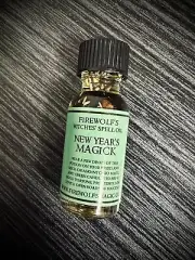 New Years Magick Ritual Oil - Handmade, Organic, Witchcraft, Wicca, Hoodoo