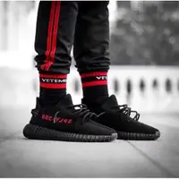 在飛比找旋轉拍賣優惠-潮鞋 Yeezy Boost 350 V2 黑紅SPLY紅字