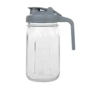 32oz Mason Jar with Lid Carrying Handle Airtight Glass Jar for Drinks or Storage