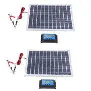 2X 30W 12V Solar Panel Battery +40A Controller for RV Car Boat Home Camping B5Q3