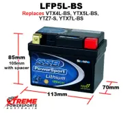 SSB 12V 140CCA LFP5L-BS Benelli 50 PEPE 2002-2010 Lithium Battery YTX4L-BS