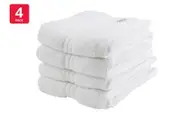 Onkaparinga Set of 4 600GSM Flinders Hand Towels (White)