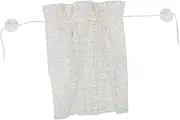 YOSADIER 1Pc Car Window Sunshade Curtain Easy Install Auto Sun Protection for Glare Reduction Privacy Small White Accessory for Pets Vehicle