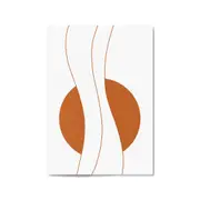 Minimal Waves Line Abstract Wall Art #6