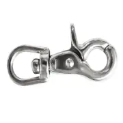 304 Stainless Steel Swivel Lobster Claw Clasp Snap Hook Clip