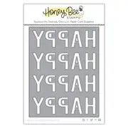 Honey Bee Happy Happy Happy A2 Cover Plate Honey Cuts Dies