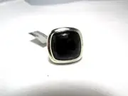 David Yurman Sterling Silver 18MM Black Orchid Albion Ring Size 6.5