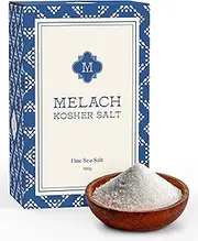 Melach Kosher Salt - 500g | Fine Sea Salt | All-Natural, Mineral-Rich Kosher Salt | Versatile for Cooking, Baking & Beyond