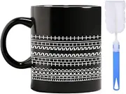 Fuck This Shit Hidden Message Coffee Mug, Shit Show Supervisor Mug, Modern Unique Gift Idea for Coffee Lover, Office Sarcastic Gift for Boss Work Friend, for Work Bestie Mate(11OZ(Black)