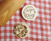 Carpe Diem Stamp Embosser Cookie Cutter Pastry Fondant Dough Biscuit