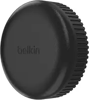 Belkin Waterproof Apple AirTag Secure Holder with Adhesive, Durable Scratch-Resistant AirTag Case, Protective AirTag Keychain Accessory for Skateboard, Trailer, Drone, Bike, & More - Black