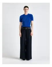 [Cue] Fluffy Short Sleeve Knit