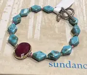 NWT Sundance Catalog Turquoise “Ruby Destination Bracelet” $128