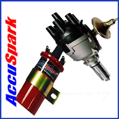 AccuSpark 22/25D6 Negative Earth Distributor for Jaguar E-Type & MKII + Coil